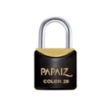 Cadeado com Chave 25mm Latão Preto Color Line Saco Plástico