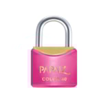 Cadeado com Chave CR40 Latão Rosa Color Line Papaiz