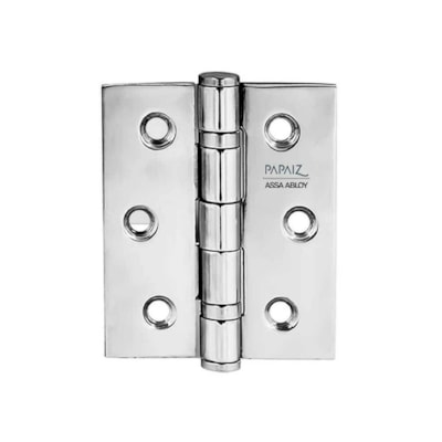 Dobradiça 1296 3 Cromado A 88,9 x 76,2mm Inox Com Parafuso