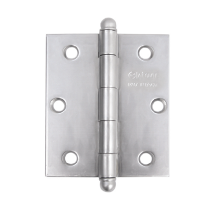 Dobradiça  1500 3.5x3 aço  com parafuso  Cromado Acetinado Blister