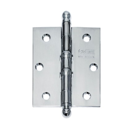 Dobradiça 500 Com Anéis - 3.5 x 3 com Parafusos Aço Cromado