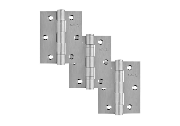 Dobradiça Aço Inox com Anel 1296 5 Cromo Acetinado 3 1/2 x 3  Blister