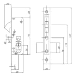 FECHADURA 1222 EXT 22 CR