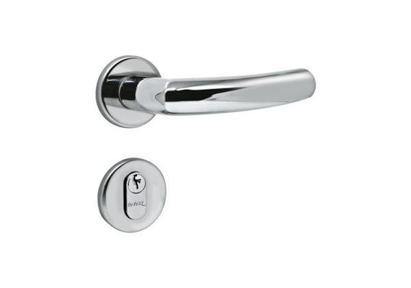 Fechadura de Inox Porta de Banheiro Cromo Acetino 40mm MI970 Inoxvita Papaiz