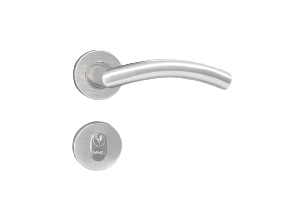 Fechadura de Inox Porta Entrada Cromo Acetinado 55mm MI890 Collina Papaiz