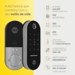 Fechadura Digital Lia com Biometria + Kit Conectividade