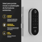 Fechadura Digital Lia com Biometria + Kit Conectividade