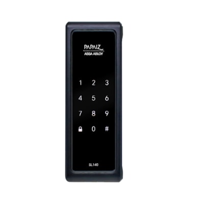 Fechadura Digital SL140 Smart Lock De Sobrepor Papaiz Preta Fosca