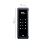 Fechadura Digital SL140 Smart Lock De Sobrepor Papaiz Preta Fosca