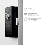 Fechadura Digital SL140 Smart Lock De Sobrepor Papaiz Preta Fosca