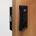 Fechadura Digital SL140 Smart Lock De Sobrepor Papaiz Preta Fosca