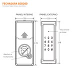 Fechadura Digital Smart Lock Sdd200 Sobrepor Preta - Silvana