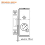Fechadura Digital Smart Lock Sdd200 Sobrepor Preta - Silvana