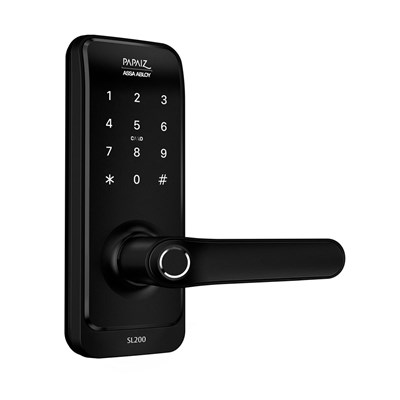 Fechadura Digital Smart Lock SL205 Abertura Aplicativo Biometria Senha Cartão e Chave