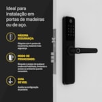 Fechadura Digital YDM 60 com Biometria + Kit Conectividade