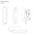 Fechadura Externa 1300 Ravena Oxidado - Silvana