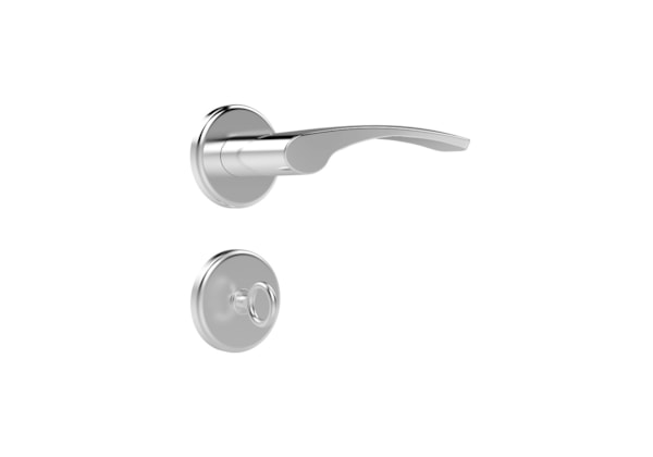 Fechadura para Porta de Banheiro Cromada 40mm MZ700 Living Papaiz