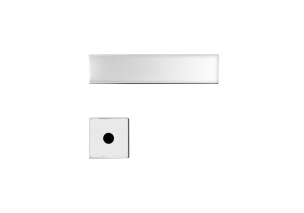 Fechadura para Porta de Banheiro Cromo 55mm com Roseta MZ530 Design Papaiz