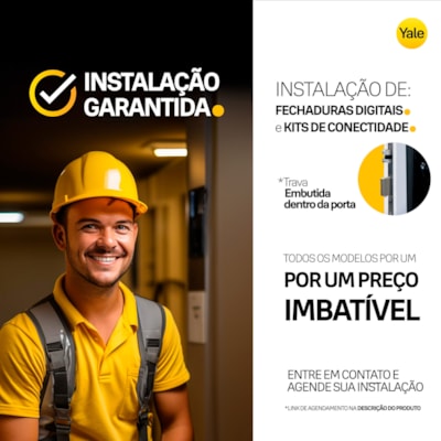 Instalação de Fechaduras Digitais e instalação de Kit Conectividade de Embutir