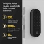 Kit Conectividade Fechadura Digital Lia Preto Fosco | Yale