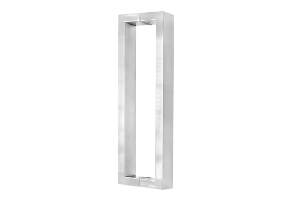 Puxador Retangular 1000mm 40x20 Inox Escovado - Silvana 2Pçs